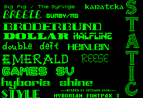 Hyborian Fontpak