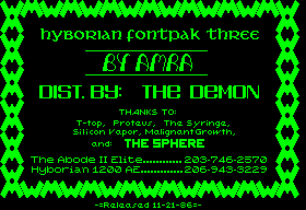 Hyborian Fontpak