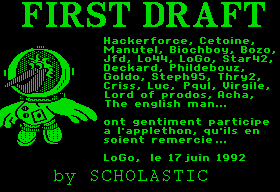 First Draft