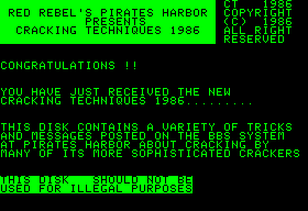 Cracking Techniques 1986