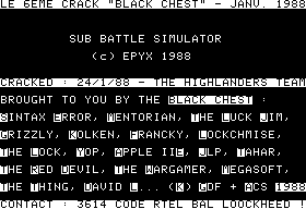 Sub Battle Simulator