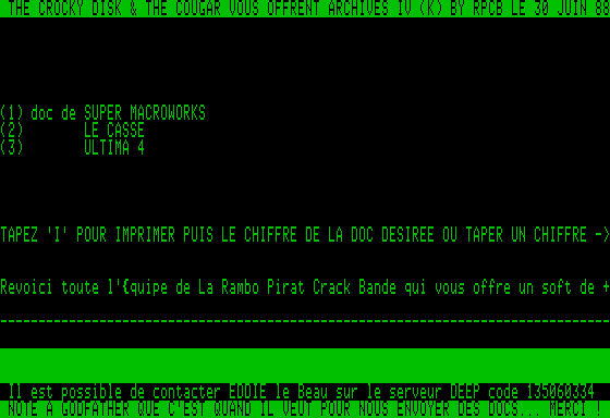 Ecran Archives 4