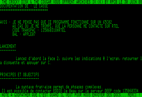 Ecran Archives 4