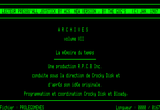 Ecran Archives 7