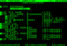 Running FASTDSK Running FASTDSK