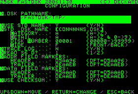 Running FASTDSK
