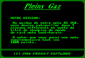 Plein gaz