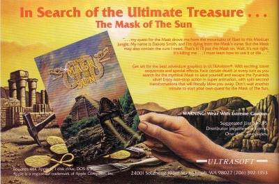 Mask of the Sun Ad
