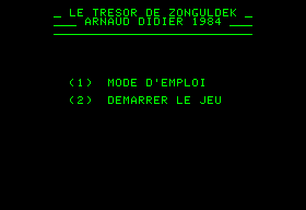 Le tresor de Zonguldek