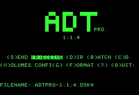 Utilisation client ADTPro