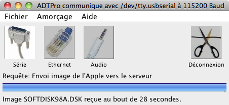 Transfert Apple II vers imac