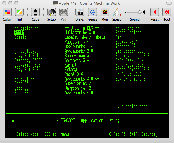 Transfert HDD Apple II vers imac
