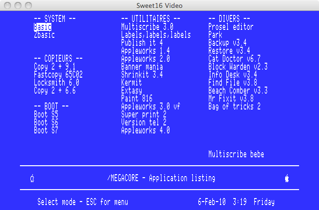 Transfert HDD Apple II vers imac