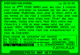 French compilation with FBOOT
