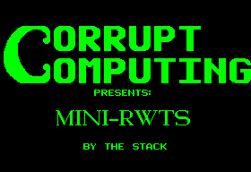 Mini RWTS Mini RWTS