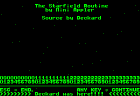 The Starfield Routine