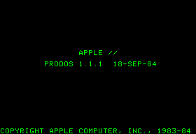 Ecran Fboot ProDOS