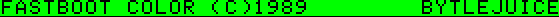 Ecran Fast Boot