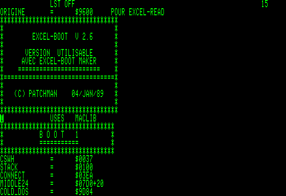Ecran Fast Boot