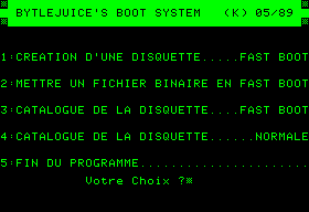 Ecran Fast Boot