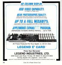 Legend Ram Cards