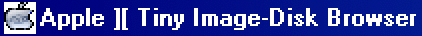 Logo Tiny Apple II image disk browser