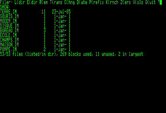 Screen: Apple II rolling demo
