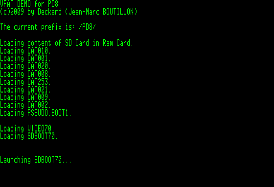 VFAT Explorer : screen and menu layout demo