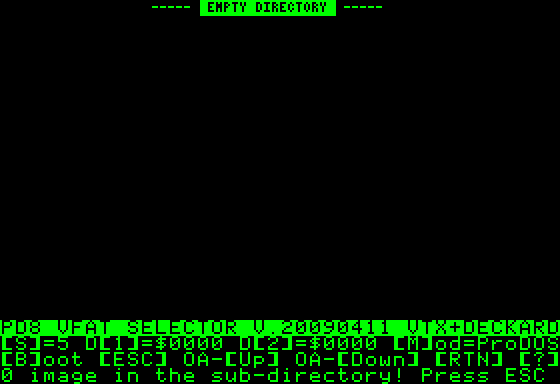 VFAT Explorer : screen and menu layout demo